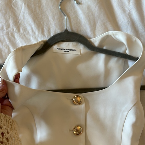 Amanda Uprichard Kya Romper in Ivory - Picture 6 of 8